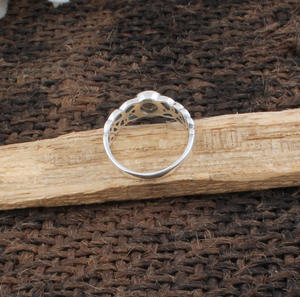 แหวนแต่งงานซิทรินธรรมชาติ เงินแท้ 925 ชุบเงิน ประดับพลอยสีเหลืองทรงบริลเลียนท์คัต ดีไซน์คลาสสิก คุณภาพสูง สำหรับผู้หญิง - Product Image 5