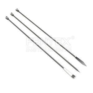 1 Juego de espátulas de acero inoxidable para micromuestras de laboratorio, cuchara combinada para reactivos, suministros de laboratorio (paquete de 5) - Product Image 3