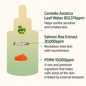 สารสกัดจากไข่ปลาแซลมอน pdrn Centella Ampoule Serum K ความงามแก้วผิวเรืองแสงสาระสำคัญเกาหลี - Product Image 3