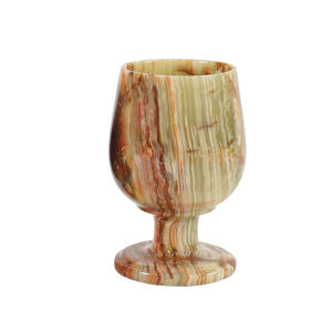 Nuevo y Exclusivo Tarro de Mármol Blanco Ónix Natural de Lujo con Tapa e Inserto de Vidrio, Diseño Moderno y Antiguo para Cocina - Product Image 1