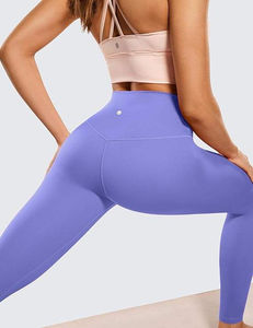 Leggings de yoga respirants à taille haute pour femmes, pantalons de fitness à compression à séchage rapide, spandex/nylon, poches, motif uni, course à pied - Product Image 6