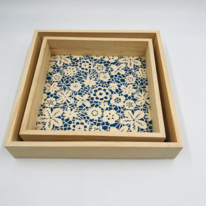 Bandejas de madera decorativas para el hogar de diseño de lujo Hotel y restaurantes de estilo americano Bandeja de servicio de diseño increíble - Product Image 6