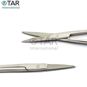 Ciseaux à gommes Iris droits 4,52 pouces en acier inoxydable de haute qualité – Fournisseur en gros d'instruments dentaires, orthodontiques, chirurgicaux et médicaux - Product Image 4