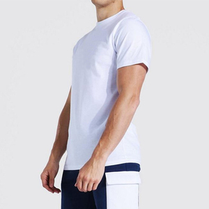 Ensemble de t-shirts décontractés pour hommes 100 % coton à col rond, séchage rapide, couleur unie, respirant, coupe ajustée pour l'été - Product Image 5