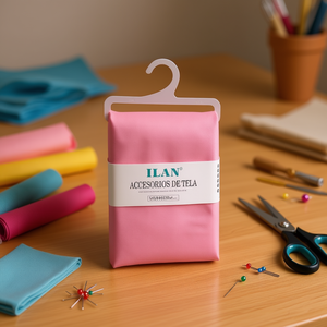 Tela Liscia Ilan 100x150 Cm Rosa Accessori in Tessuto - Product Image 2