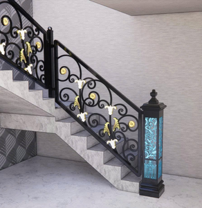 Améliorez votre maison avec des rampes d'escalier artistiques en fer : découvrez le mélange parfait de sécurité ultime et d'art métallique de luxe. - Product Image 4