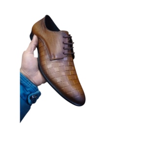 Mocassins en cuir véritable pour hommes, personnalisables, à lacets, en cuir de vachette, décontractés, légers, avec logo personnalisé, d'occasion, toutes saisons - Product Image 3