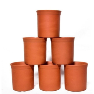 Ensemble de 6 tasses de voyage en terre cuite vintage SwamiG TradeX - Grande capacité, étanches, parois épaisses, essentiels de camping portables - Product Image 2