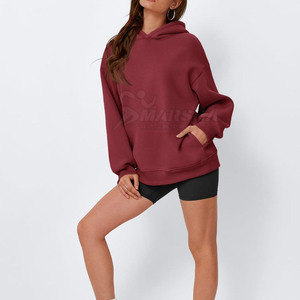 Sweat à capuche en coton pour femme, style pull, surdimensionné, pour l'hiver, avec logo personnalisé, écologique et respirant, service OEM disponible - Product Image 3