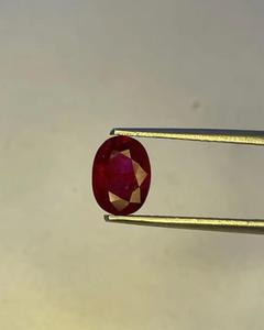 ทับทิมธรรมชาติทรงรี - Product Image 1