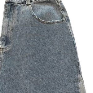 Pantalones Cortos de Mezclilla para Hombre, Estilo Urbano, Cintura Elástica, Transpirables, Desgastados, con Roturas a la Altura de la Rodilla, Casuales, 100% Algodón Orgánico - Product Image 6