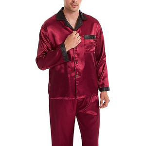 Casual Everyday <b>Men</b> Night Suit Short Sleeve V Neck Shorts <b>Set</b> Drawstring Waist Soft Breathable Lightweight Summer Sleepwear - Product Image 5