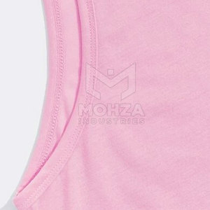 Camiseta sin Mangas Deportiva de Punto de Color Sólido para Hombre, Diseño de Logotipo Personalizado, Transpirable, para Venta en Línea - Product Image 4