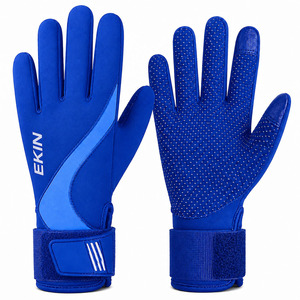 Gants de sport aquatiques EKIN, à doigts entiers, antidérapants, respirants, séchage rapide, sangle de poignet réglable, unisexe, bleu - Product Image 1