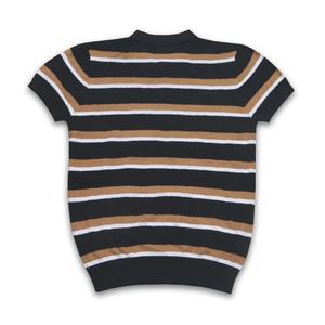 Jersey de manga corta con cuello de polo hecho a medida, suéter de punto para hombre, suministros - Product Image 2