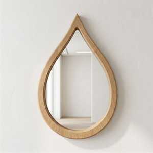 Miroir mural rond en bois naturel fait à la main, écologique, décoratif, accent moderne, style bohème, chambre à coucher, salon, décoration de la maison - Product Image 2