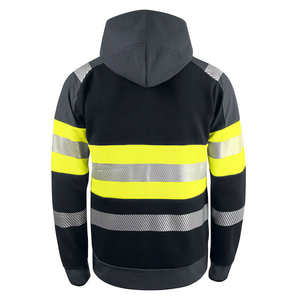 Sweats à capuche de sécurité en toile robuste avec bandes réfléchissantes pour travaux extérieurs difficiles, vêtements de travail haute visibilité, sweats à capuche en vente en ligne - Product Image 2