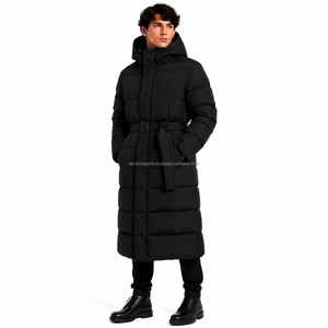 <b>Men</b> <b>Long</b> Puffer Jacket <b>Winter</b> Parka <b>Coat</b> Lightweight Warm Quilted Outerwear Waterproof Wind Resistant Clothing Supplier - Product Image 3