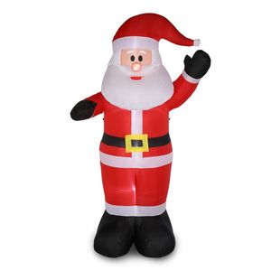Decorazione Gonfiabile da Giardino Babbo Natale 2,4m con 4 Luci a Stringa - Product Image 1