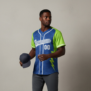 Custom Adult Baseball Team Sublimated Polyester Plus Size Men's Jerseys Short Customizable Breathable Anti-Bacterial <b>Athletic</b> - Product Image 3