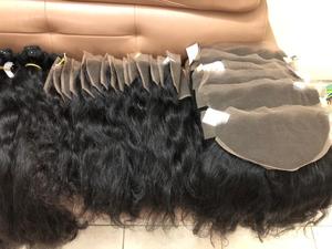 LA MEJOR VENTA Extensiones de cabello con cierre de encaje ondulado natural 100% Cabello humano vietnamita Alta calidad Sin desprendimiento Sin enredos Gran stock - Product Image 6