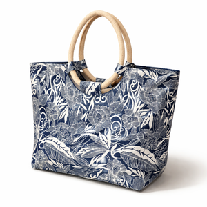 Sac de plage en corde non tissée imprimé à la main, réutilisable, pour l'été, sac de courses exclusif, rangement portable, écologique, style premium - Product Image 6