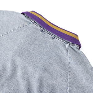Sudadera Personalizada Omega de Mezclilla con Cierre de Cremallera, Logotipo Bordado al por Mayor, para Grupos de Fraternidad, Ropa Casual de Invierno - Product Image 4