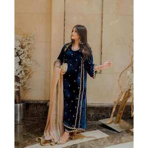 Ensemble haut et bas pour femme avec Dupatta pour fête - Product Image 1