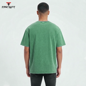 T-shirt décontracté à manches courtes imprimé 100 % coton, coupe oversize, style streetwear, motif vintage, idéal pour l'entraînement – Vente en gros - Product Image 2