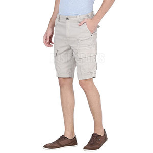 Shorts cargo en coton pour hommes, collection été 2026, style décontracté streetwear, multi-poches - Product Image 2