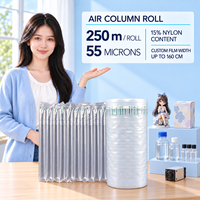 Rouleaux de Sacs à Colonnes d'Air Gonflables Personnalisés, Recyclables, Imperméables et Antichoc pour Remplissage d'Emballage, 250m 55mic