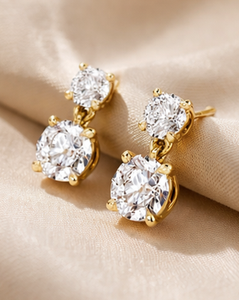 New Best <b>Top</b> Selling Women's Luxury Natural Diamond <b>Earrings</b> Gold Plated Customizable High Grade Bulk Engagement Gift Wedding - Product Image 5