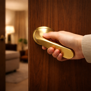 Designer Brass Mortise <b>Handle</b> Set Elegant Lever <b>Door</b> <b>Handle</b> for Residential and Commercial <b>Doors</b> | Long Lasting Multi Finish - Product Image 3