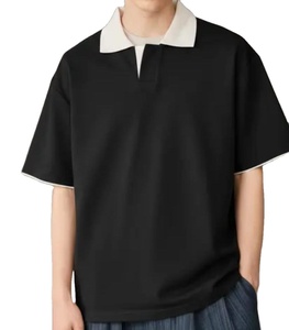 เสื้อเชิ้ตผู้ชายแฟชั่นล่าสุด ผ้าเจอร์ซีย์เนื้อแน่น ซิปหน้า แขนสั้น สไตล์ลำลอง ทรงคลาสสิค ใส่สบายสำหรับฤดูร้อน ผ้าฝ้าย 100% กันยับ รับสั่งทำ - Product Image 2