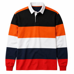 Vente en gros de maillots de rugby personnalisés à manches courtes en polyester tricoté à séchage rapide, fournisseur d'exportation, usine OEM, fabricant privé - Product Image 1