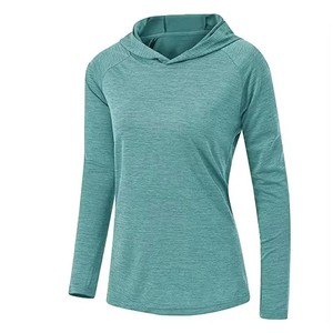 Women's Lightweight Anti-UV Anti-Bacterial Fishing Long Sleeves Quick Dry Breathable Hoodie <b>Waterproof</b> Windproof Sun OEM Service - Product Image 3