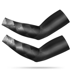 Mangas de Béisbol Elásticas para Deportes al Aire Libre con Protección UV, Tejido de Secado Rápido que Absorbe la Humedad, Color Negro y Gris, Nuevo Producto OEM - Product Image 1