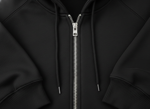 Sudadera con capucha negra personalizable con cremallera completa |   Ropa al por Mayor para Eventos Promocionales y Venta al Público - Product Image 6