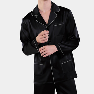 Nuevos Conjuntos de Pijamas de Seda Satén de Dos Piezas para Parejas 2026 - Pijamas de Seda Helada para Hombre y Mujer, Ropa de Dormir y para el Hogar - Product Image 2