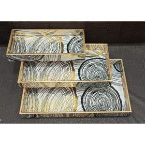 ถาดเสิร์ฟลายพิมพ์ MDF พรีเมียม รุ่น 7 สำหรับเสิร์ฟเครื่องดื่ม อาหาร กาแฟ ชา น้ำผลไม้ ขนม ถาดตกแต่ง - Product Image 4