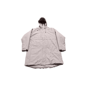 <b>Men's</b> Hooded Puffer <b>Jacket</b> Solid Color Zipper Closure Waterproof Polyester Wadding <b>Long</b> Loose Fit Winter Wear Casual Style - Product Image 2