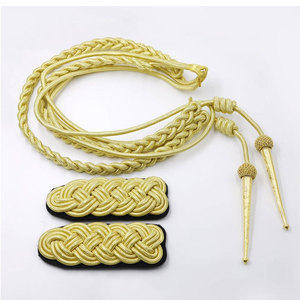 Accessoires vestimentaires pour uniforme de gardien de sécurité OEM, cordon réfléchissant enduit 100% coton avec crochet, couleur personnalisée, vente en gros - Product Image 4