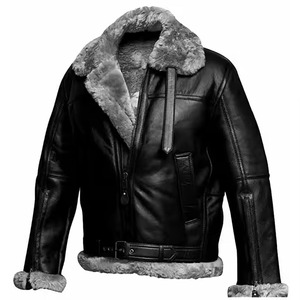 Veste en cuir tendance pour homme, prix de gros, qualité supérieure, coupe ajustée, design personnalisé. - Product Image 3