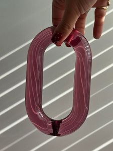 Grandes chaînes en résine transparente colorées pour la décoration murale, projets de bricolage, séparateurs de pièce et accessoires de rideaux - Product Image 3