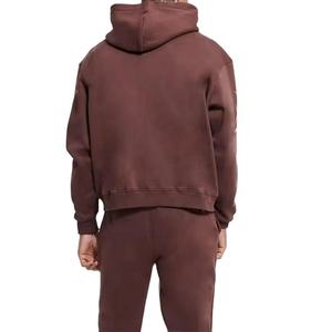 Ropa de calle OEM para hombre, chándal de algodón acampanado, pantalones de chándal acampanados personalizados y conjuntos con capucha y cremallera, Conjunto de jogging para hombre - Product Image 4