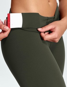 Leggings tricotés taille haute pour femme, doux et extensibles, pour le yoga, le fitness, la gym et l'entraînement, longueur intégrale, effet sculptant ventre plat - Product Image 6