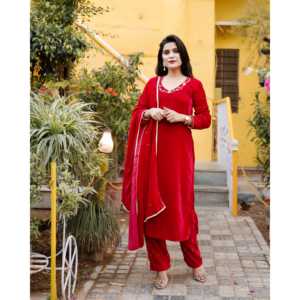 Ensemble de costume en velours rouge taille XS - Product Image 6