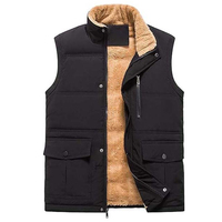Gilet matelassé sans manches en toile enduite de laine tricotée OEM, personnalisable avec logo frontal, respirant, décontracté, printemps, homme/femme, imperméable