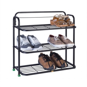 Organizador de Zapatos Metálico Blanco Estilo Vintage, Estante de Almacenamiento de Calzado Independiente de Hierro para Entrada, Precio Accesible - Product Image 5
