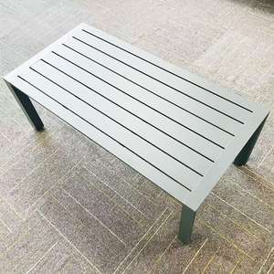 Ensemble de mobilier de patio extérieur moderne 4 pièces, structure en aluminium, imperméable, écologique, confortable, canapé 5 places, fauteuils, hôtel, parc - Product Image 3